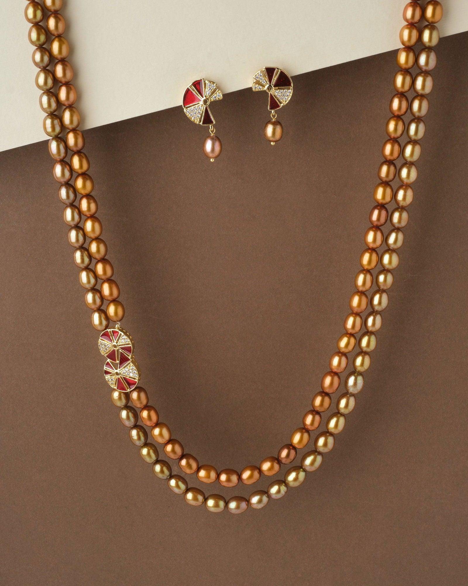 Fancy Pearl Necklace Set - Chandrani Pearls