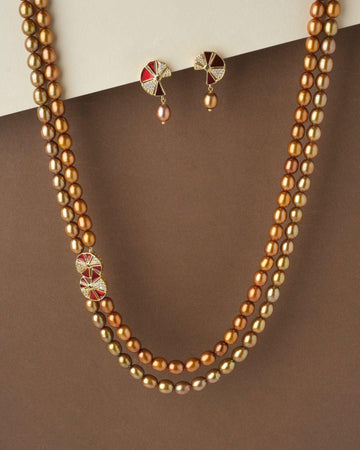 Fancy Pearl Necklace Set - Chandrani Pearls