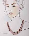Fashionable Crystal & Real Pearl Necklace - Chandrani Pearls