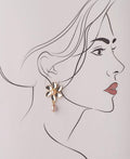 Fashionable Floral Pearl Hanging Earring - Chandrani Pearls