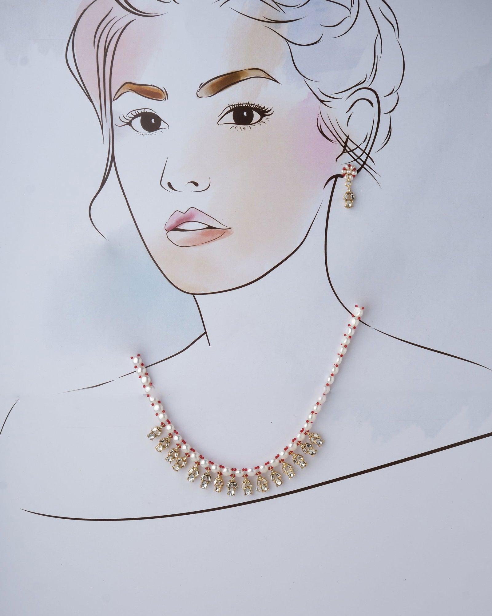 Fashionable Pearl & Beads Necklace Set - Chandrani Pearls
