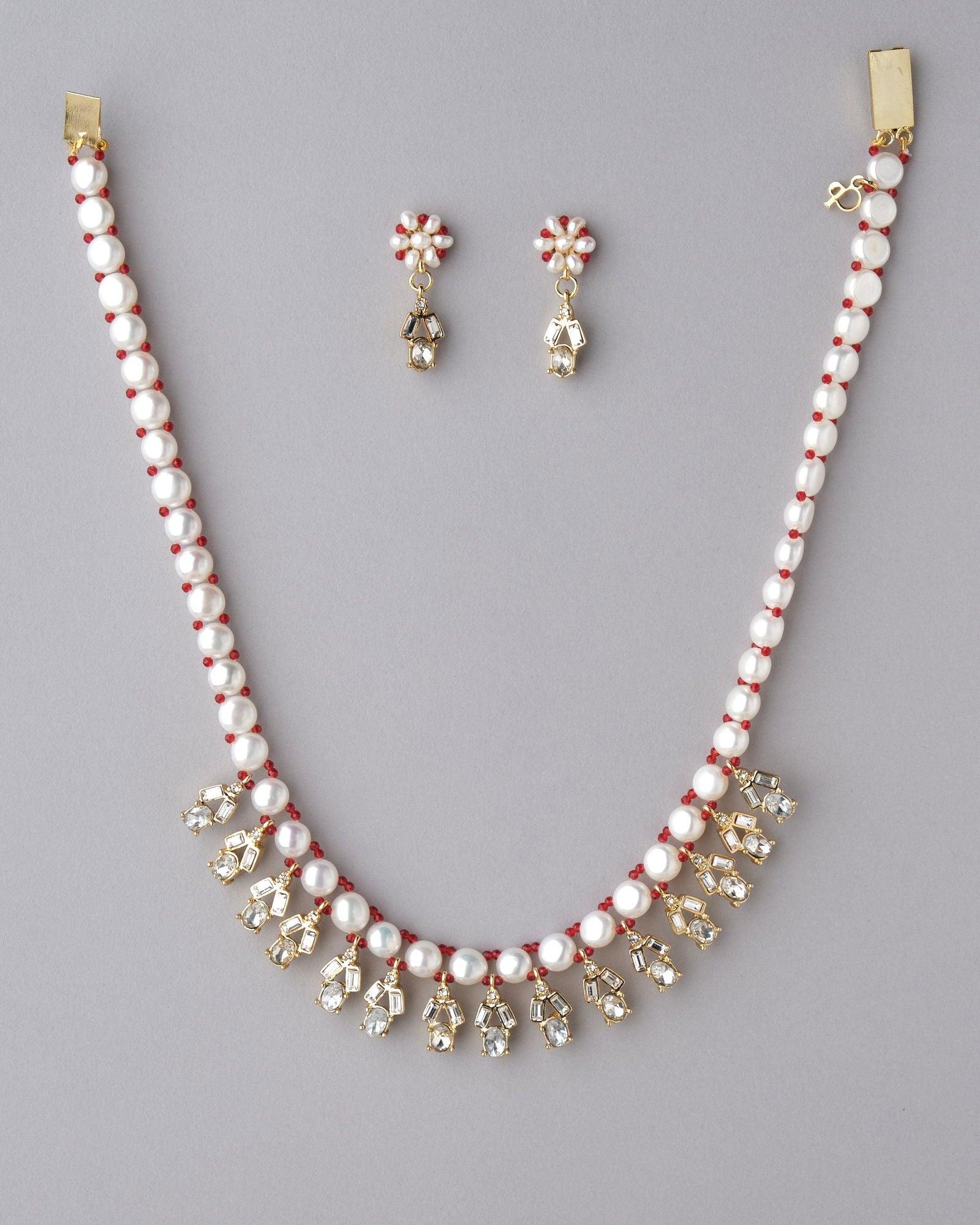 Fashionable Pearl & Beads Necklace Set - Chandrani Pearls