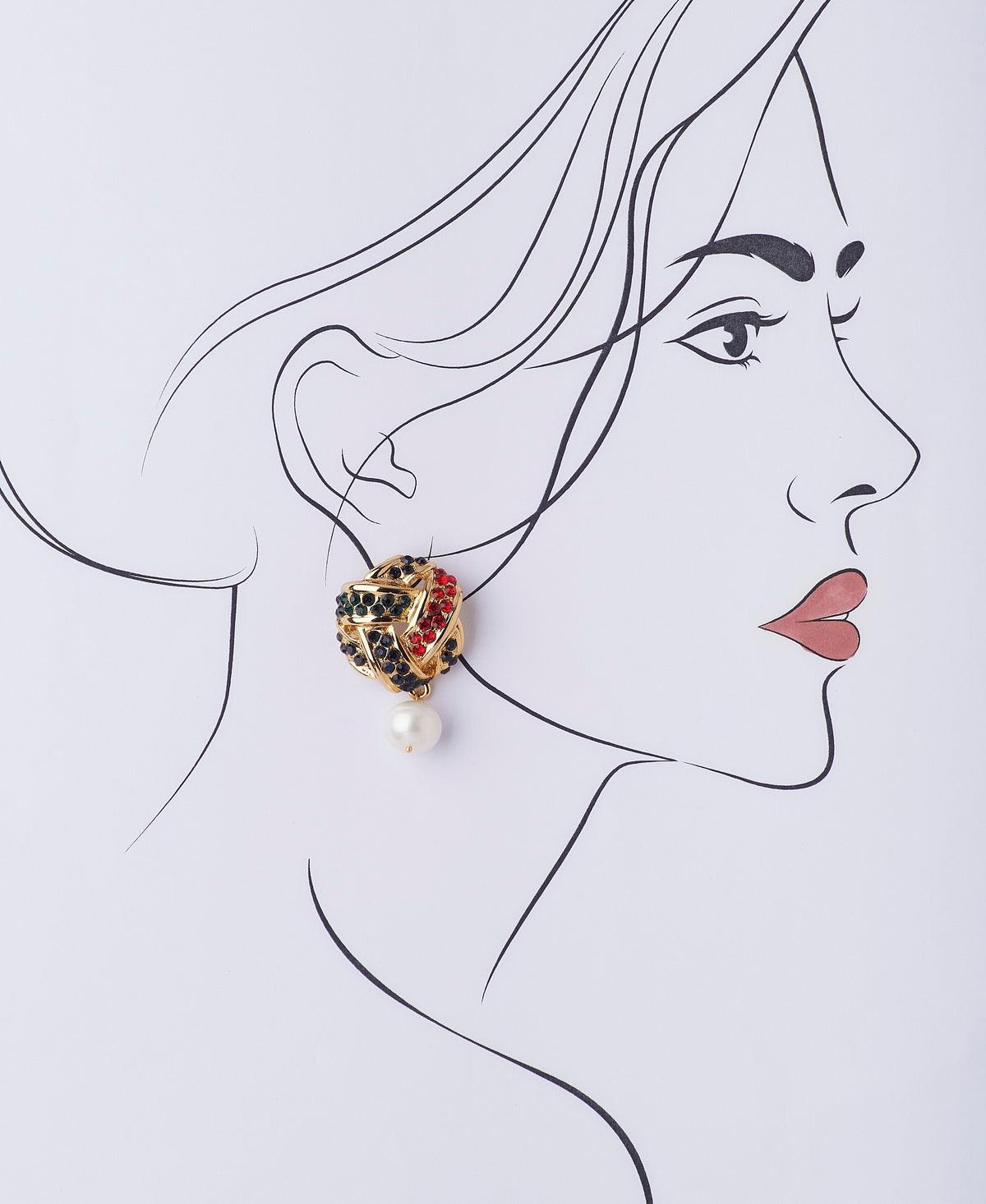 Fashionable Pearl Hanging Earring - Chandrani Pearls
