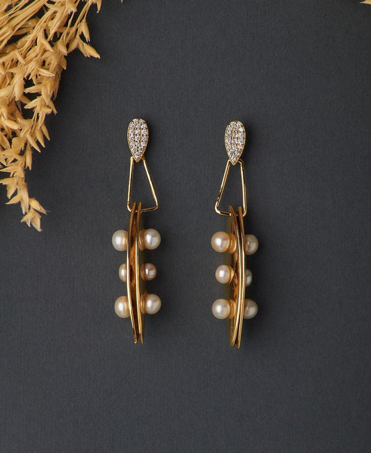 Fashionable Pearl Hanging Earring - Chandrani Pearls