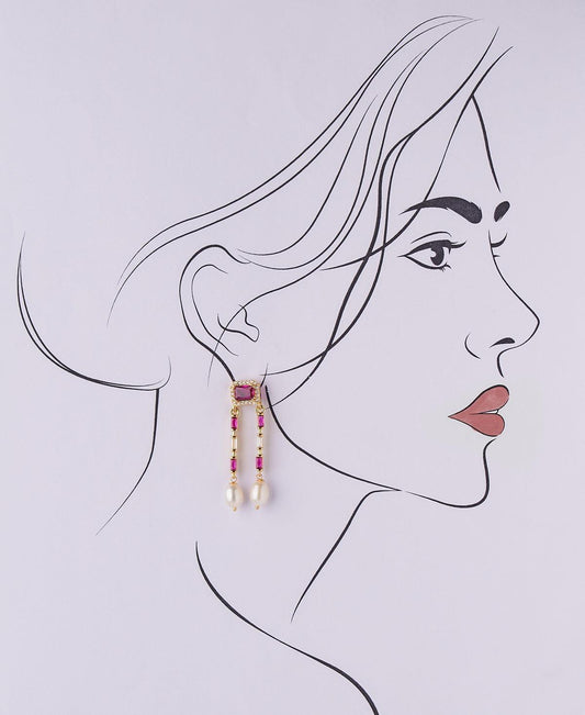 Fashionable Pearl Hanging Earring - Chandrani Pearls