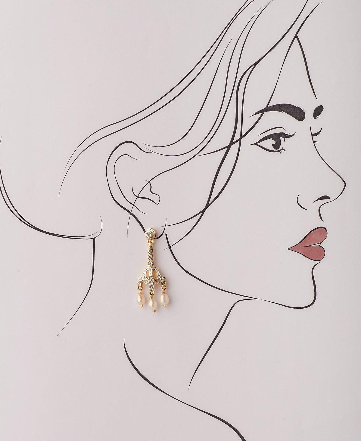 Fashionable Pearl Hanging Earring - Chandrani Pearls