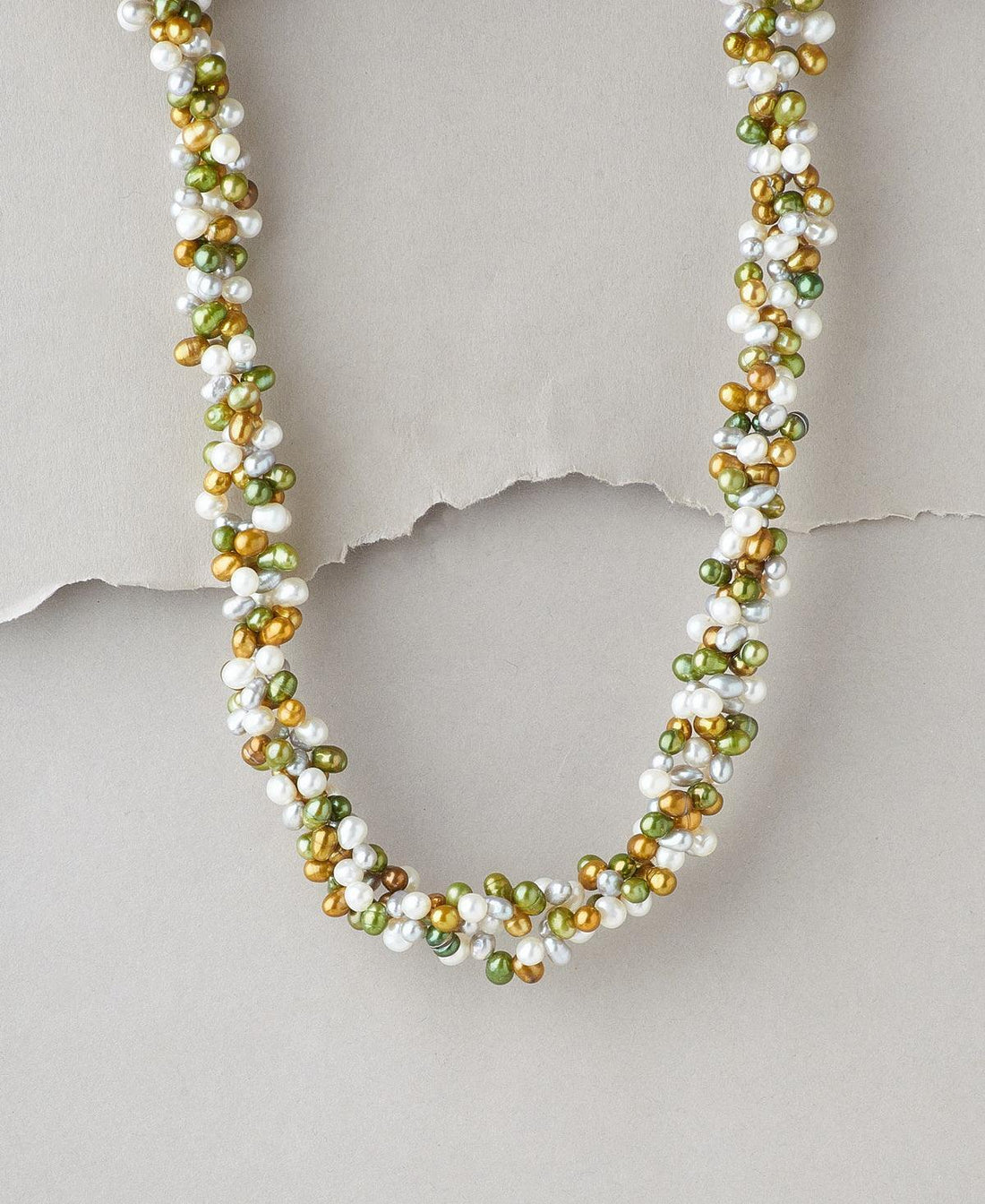 Fashionable Pearl Multi Colour Necklace - Chandrani Pearls
