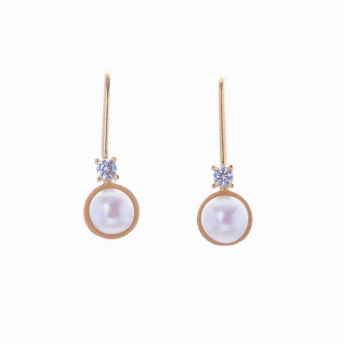 Fashionable Pearl Stud Hanging Earring - Chandrani Pearls