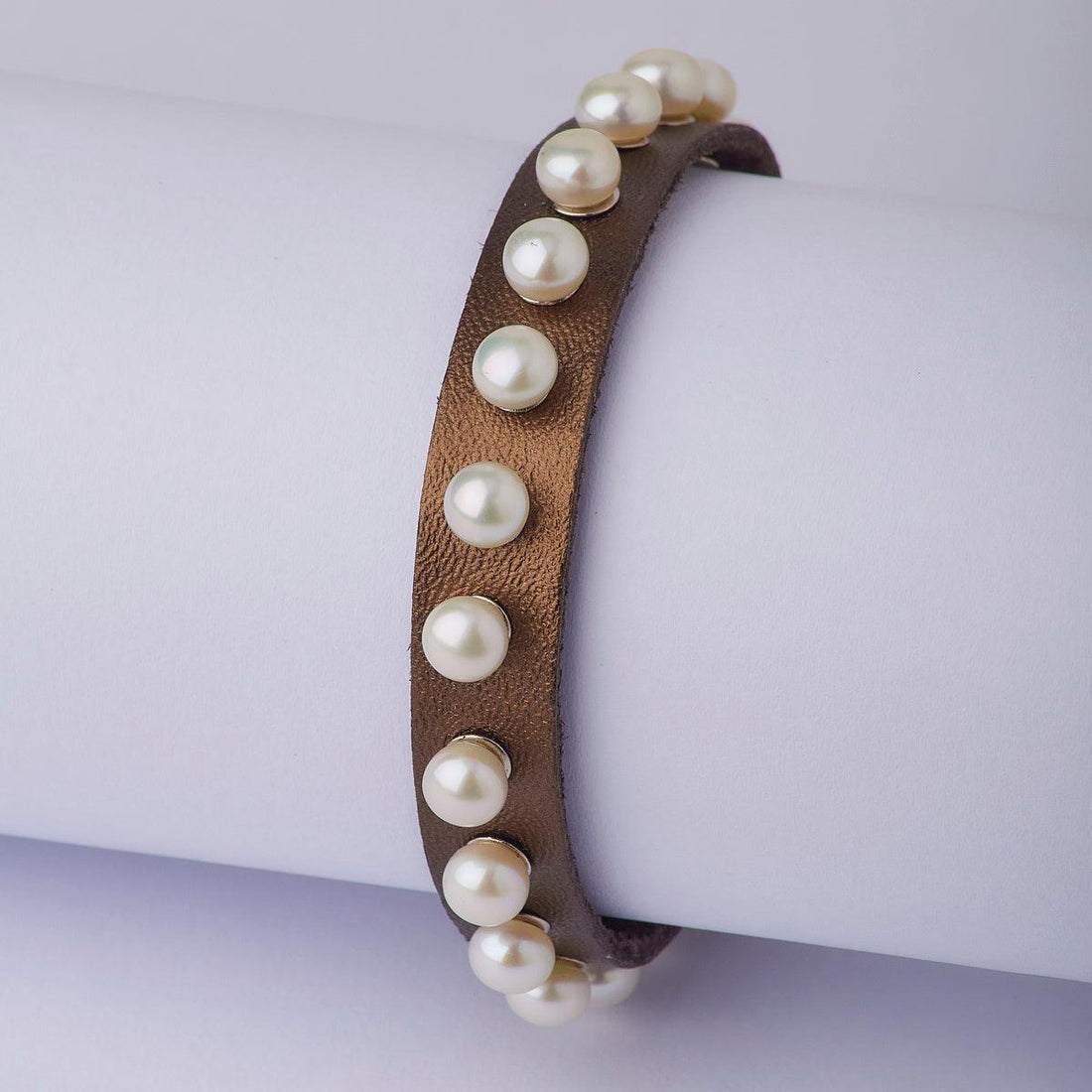 Fashionable Real Pearl Band Bracelet - Chandrani Pearls