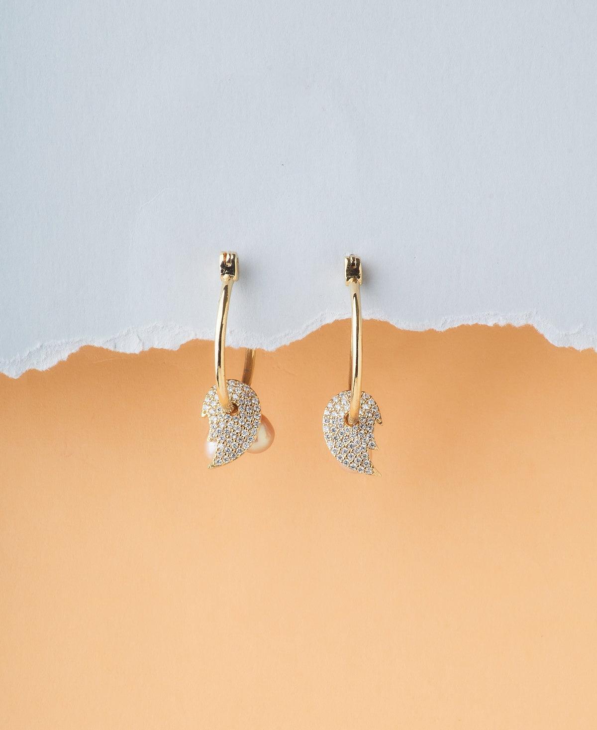Fashionable Real Pearl Hanging Earring - Chandrani Pearls