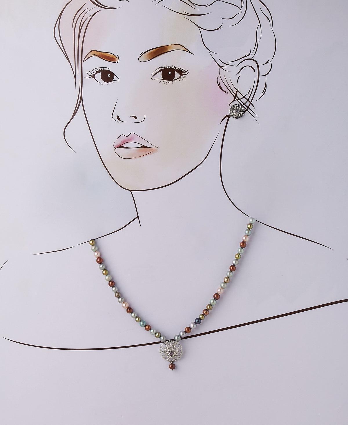 Fashionable Real Pearl Necklace Set - Chandrani Pearls