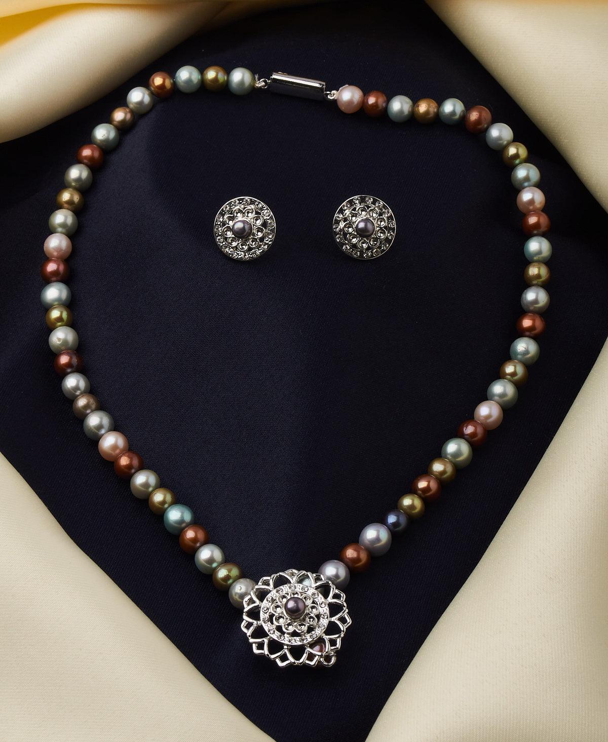 Fashionable Real Pearl Necklace Set - Chandrani Pearls