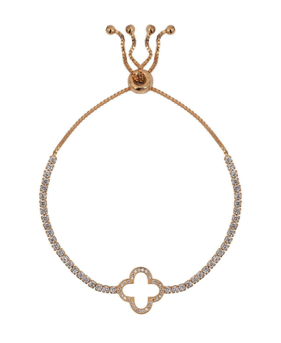 Fashionable Stone Studded Metallic Bracelet - Chandrani Pearls