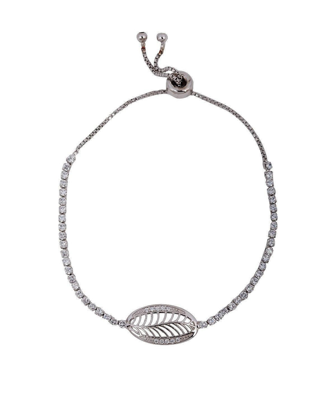 Fashionable Stone Studded Metallic Bracelet - Chandrani Pearls