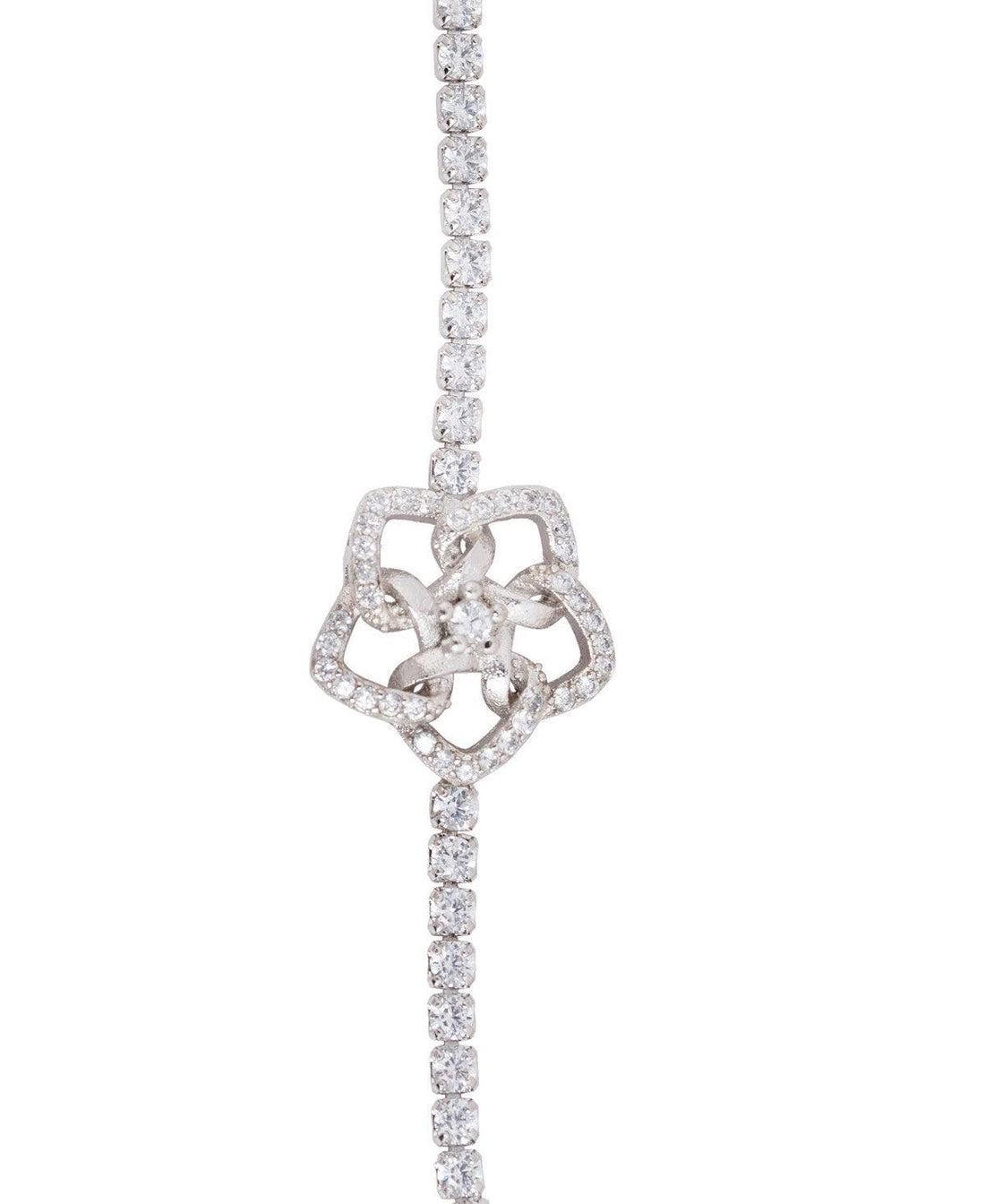 Fashionable Stone Studded Metallic Bracelet - Chandrani Pearls