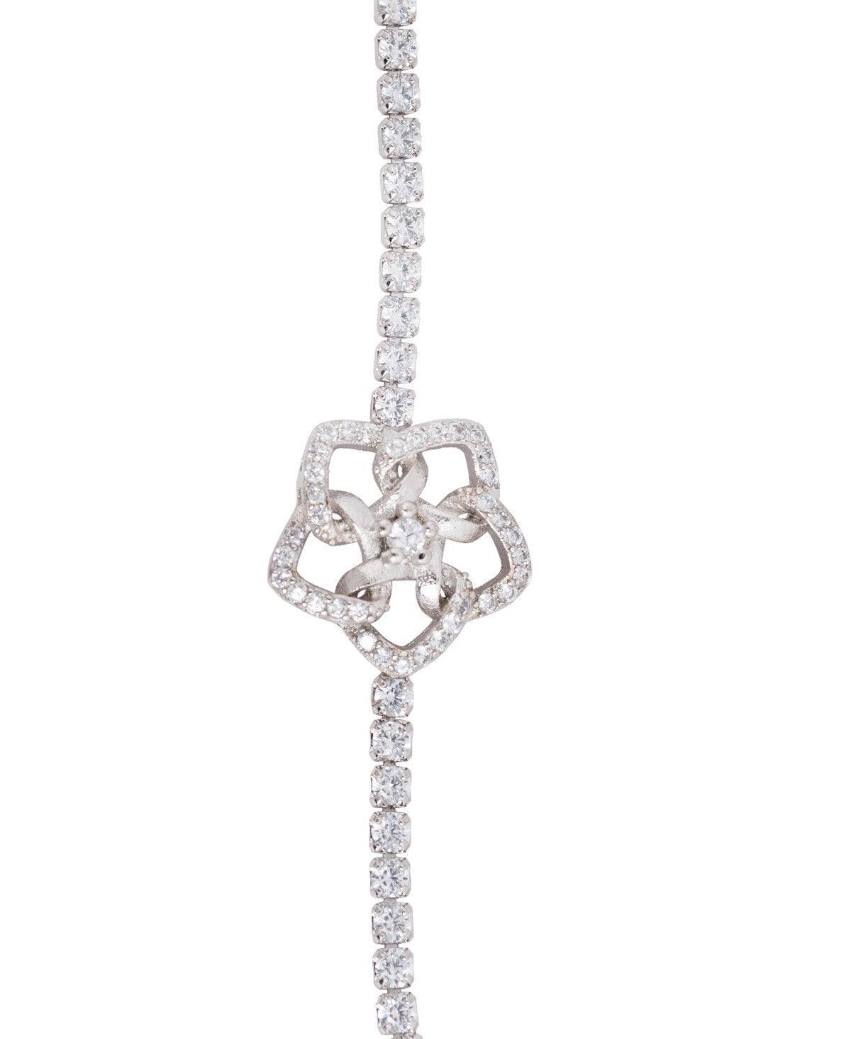 Fashionable Stone Studded Metallic Bracelet - Chandrani Pearls