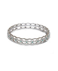 Fashionable Stone Studded Silver Bangle - Chandrani Pearls