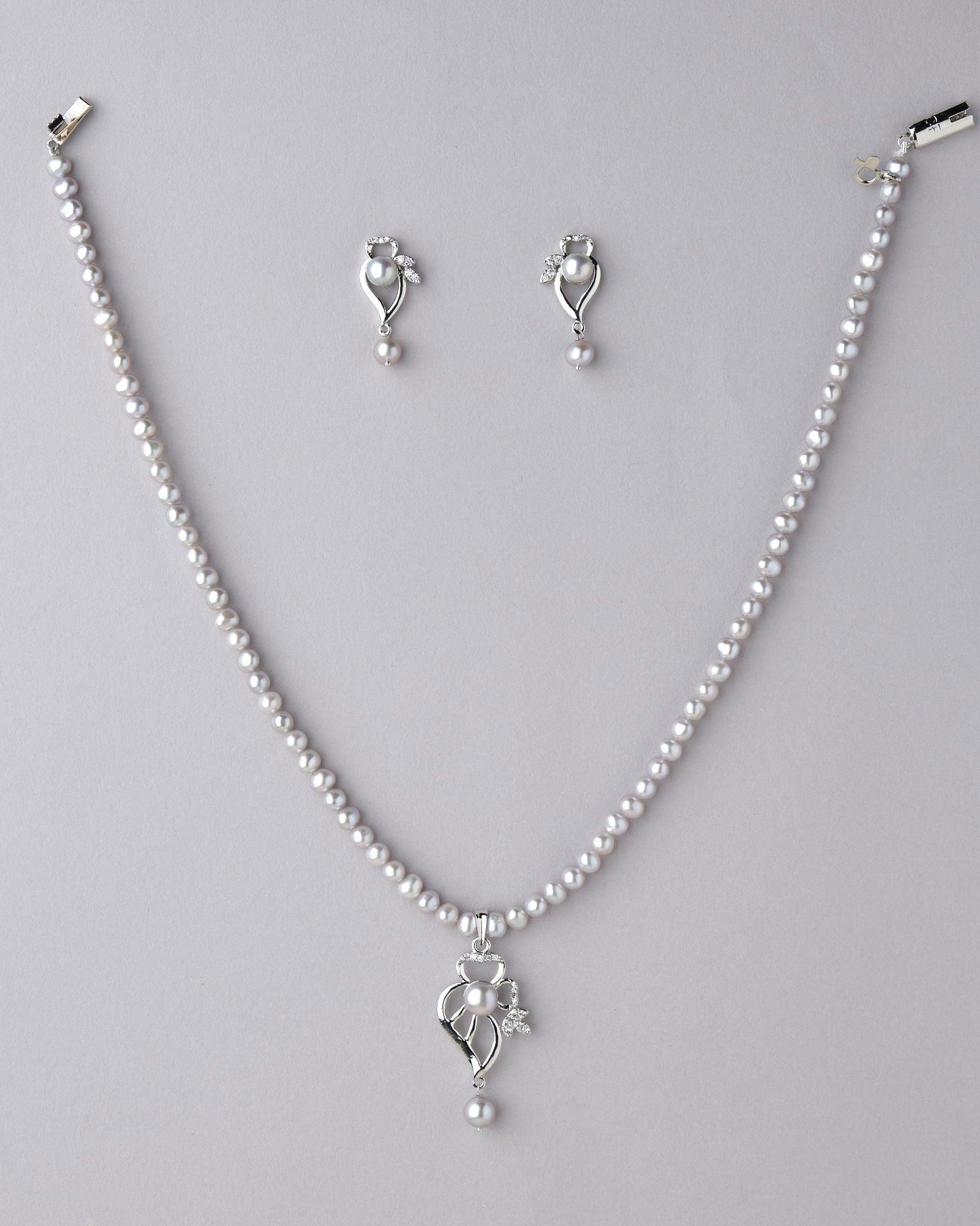 Fasionable Dyed Pearl Necklace Set - Chandrani Pearls