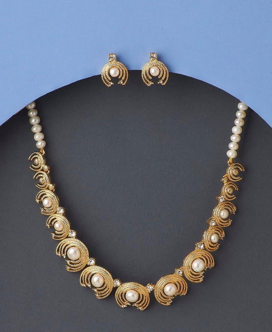 Fasionable Pearl Necklace Set - Chandrani Pearls