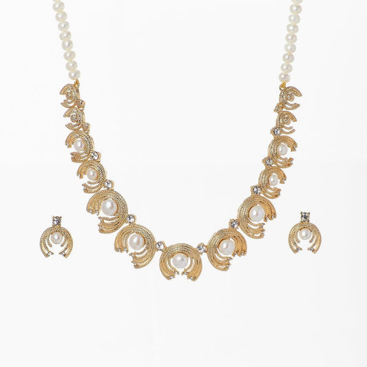 Fasionable Pearl Necklace Set - Chandrani Pearls