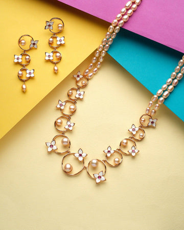 Feni Flory Pearl Necklace Set - Chandrani Pearls