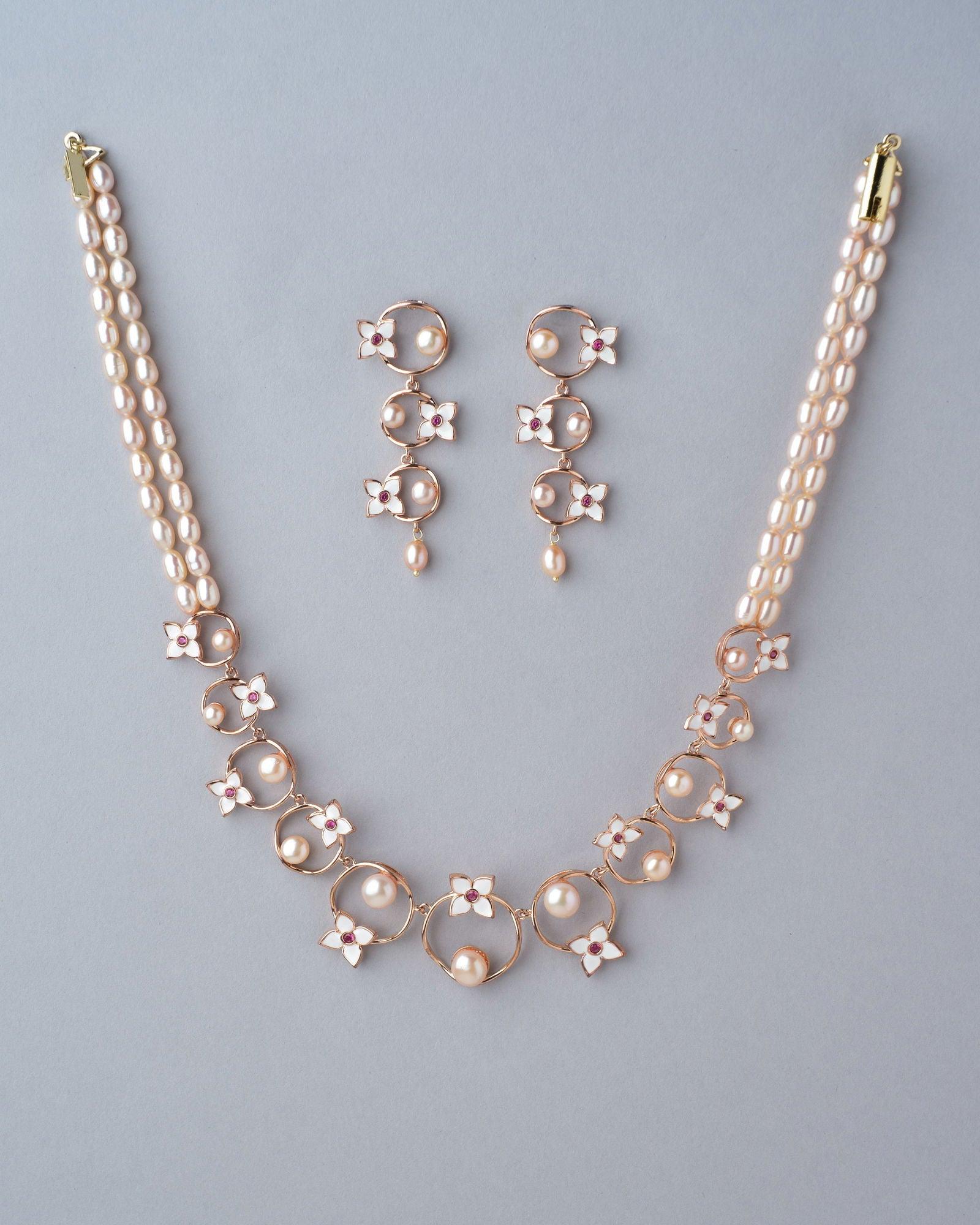 Feni Flory Pearl Necklace Set - Chandrani Pearls