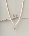Floral Pearl Necklace Set - Chandrani Pearls