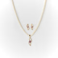 Floral Pearl Necklace Set - Chandrani Pearls