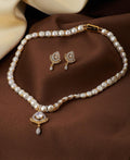 Floral Pearl Necklace Set - Chandrani Pearls