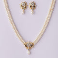 Floral Pearl Necklace Set - Chandrani Pearls