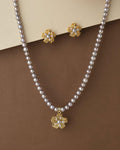 Floral Pearl Necklace Set - Chandrani Pearls