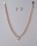 Floral Pearl Necklace Set - Chandrani Pearls