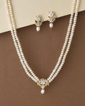 Floral Pearl Necklace Set - Chandrani Pearls