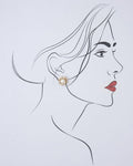 Floral Pearl & Stone Stud Earring - Chandrani Pearls