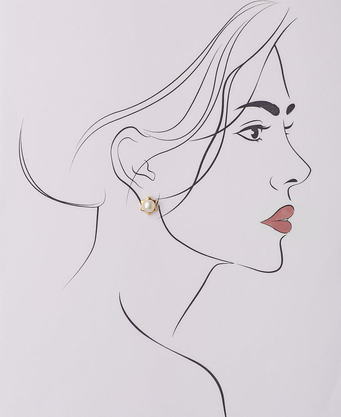 Floral Pearl Stud Earring - Chandrani Pearls