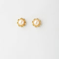 Floral Pink Pearl Stud Earrings - Chandrani Pearls