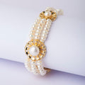 Floral Real Pearl Bracelet - Chandrani Pearls