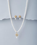 Floral Real Pearl Necklace Set - Chandrani Pearls
