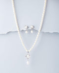 Floral Real Pearl Necklace Set - Chandrani Pearls