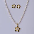 Floral Real Pearl Necklace Set - Chandrani Pearls