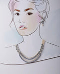 Floral Real Pearl Necklace Set - Chandrani Pearls