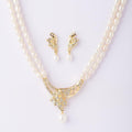 Floral Real Pearl Necklace Set - Chandrani Pearls