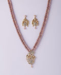 Floral Real Pearl Necklace Set - Chandrani Pearls