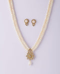 Floral Real Pearl Necklace Set - Chandrani Pearls