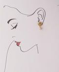 Floral Stone Studded Pearl Earring - Chandrani Pearls