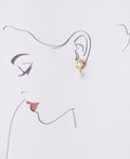 Floral White Pearl Hanging Earring - Chandrani Pearls