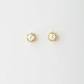 Floral White Pearl Stud Earrings - Chandrani Pearls