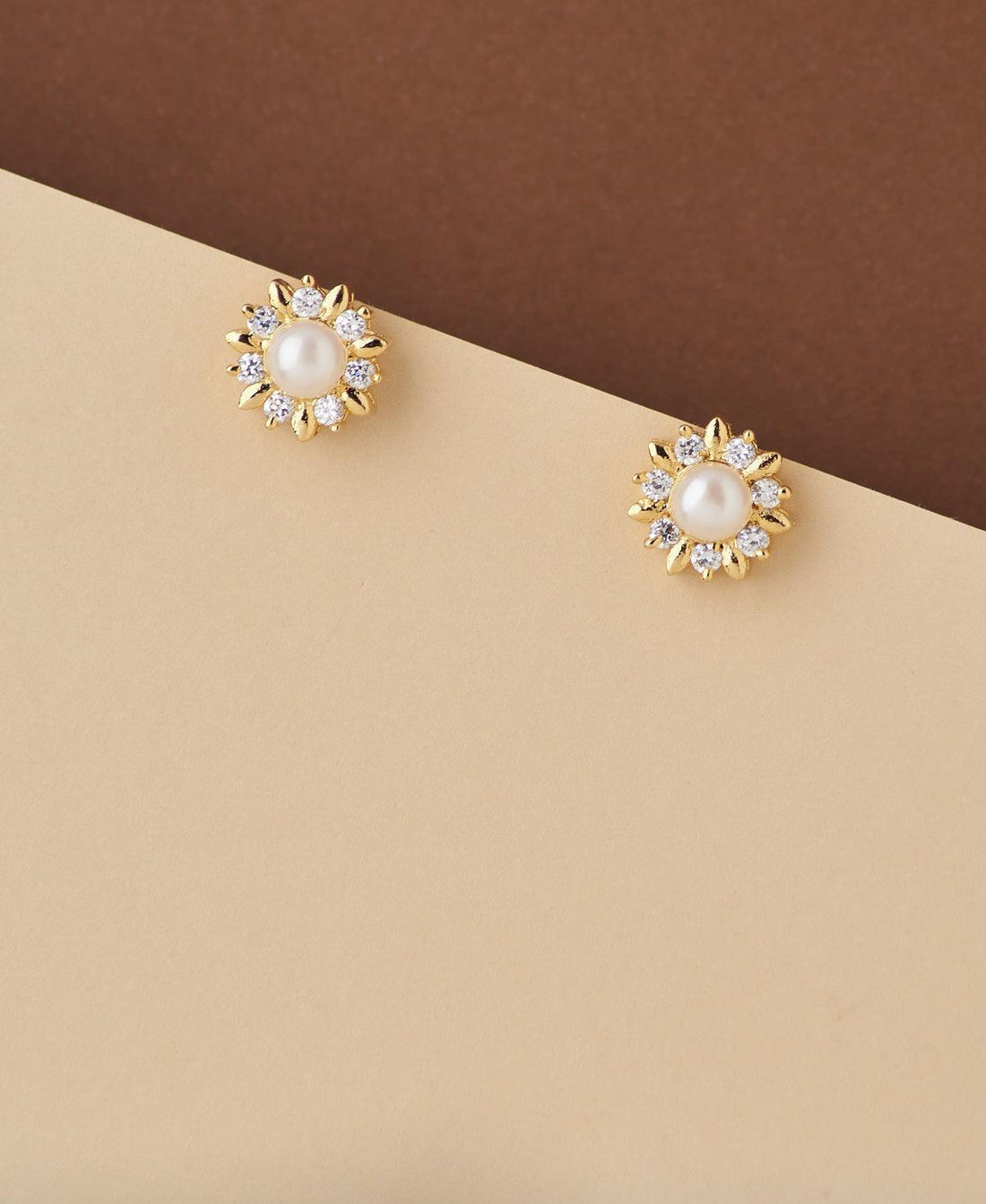 Floral and Beautiful Pearl Earring - Chandrani Pearls