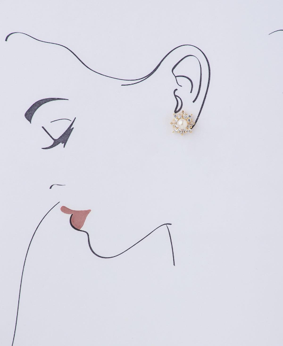 Floral and Beautiful Pearl Earring - Chandrani Pearls