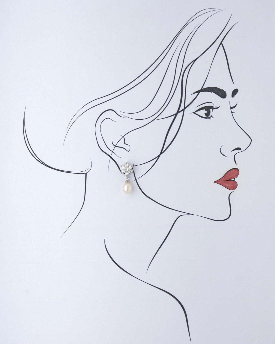 Floral and Smart Real Pearl Hang Earring - Chandrani Pearls